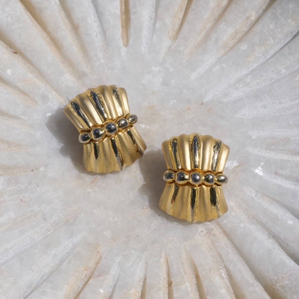 Chic Gold and Silver Women's Earrings